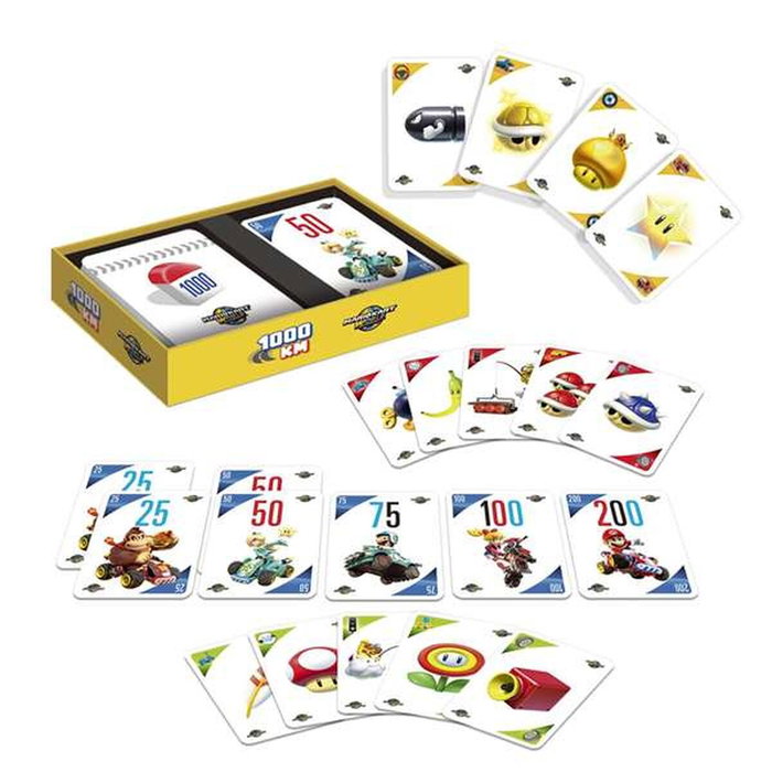 Diset Juego de cartas Mario Kart World 1000 Km. Diset Juego de cartas Mario Kart World 1000 Km.