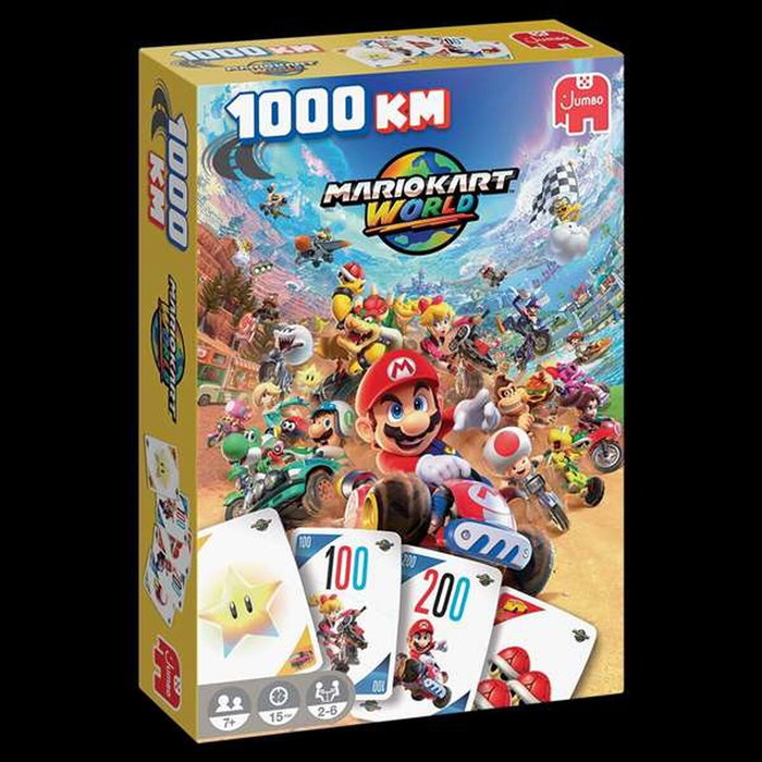 Diset Juego de cartas Mario Kart World 1000 Km. Diset Juego de cartas Mario Kart World 1000 Km.