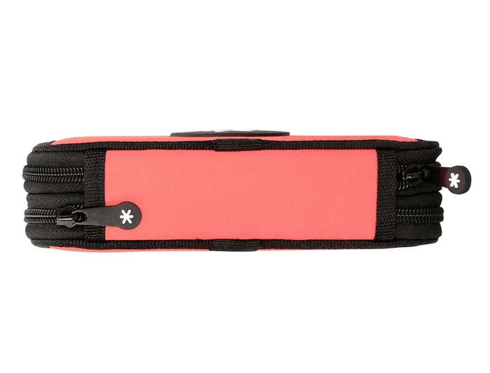 Antartik Plumier Escolar Doble Cremallera Coral 28 Piezas 200x125x45 mm Antartik Plumier Escolar Doble Cremallera Coral 28 Piezas 200x125x45 mm