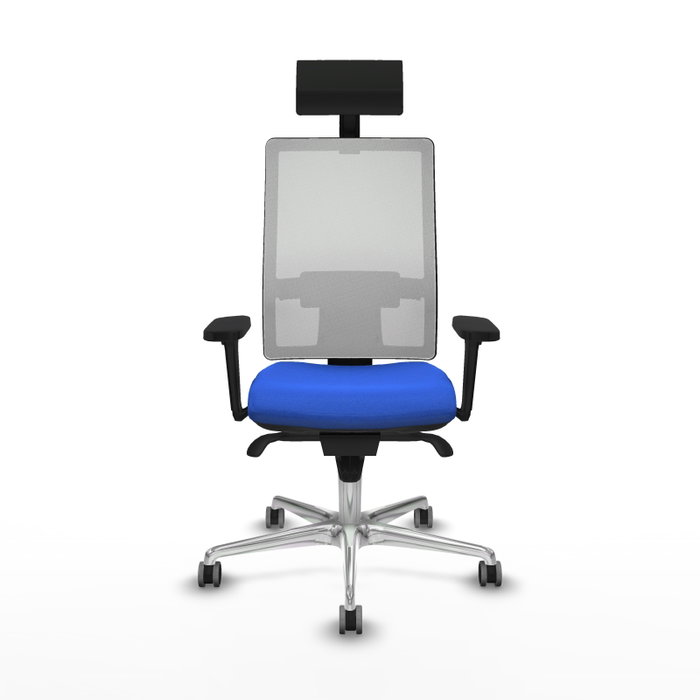 PIQUERAS Y CRESPO Silla de oficina Horna con Mecanismo Sincro, Azul y Blanco PIQUERAS Y CRESPO Silla de oficina Horna con Mecanismo Sincro, Azul y Blanco