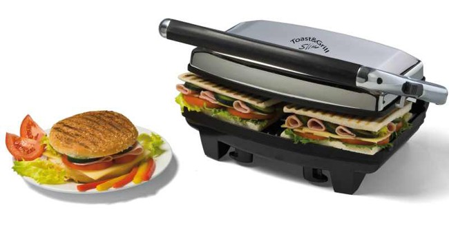 Ariete 1911 Slim Toast & Grill Plateado