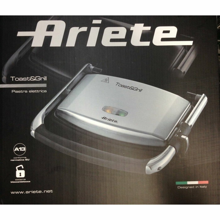 Ariete 1911 Slim Toast & Grill Plateado