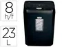 Rexel PROMAX QS REX823 Destructora de Documentos, Capacidad 8 Hojas, Corte Partículas, Nivel Seguridad P4, Papelera 23L