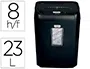 Rexel PROMAX QS REX823 Destructora de Documentos, Capacidad 8 Hojas, Corte Partículas, Nivel Seguridad P4, Papelera 23L