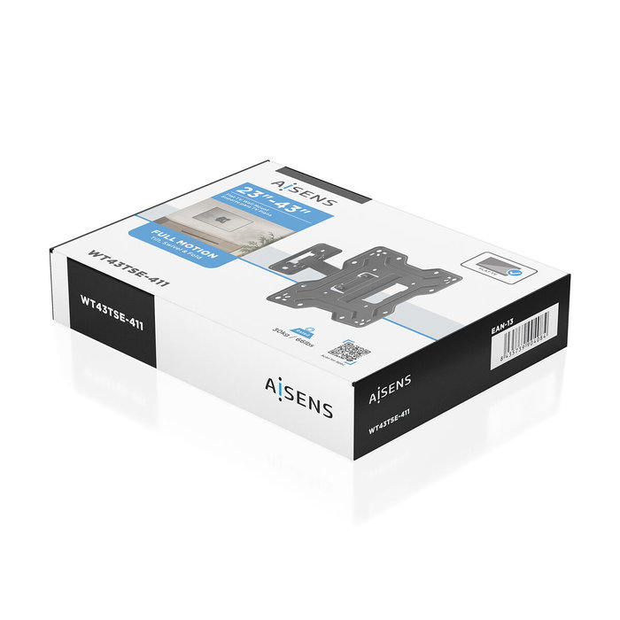 Aisens Soporte de Pared Giratorio e Inclinable WT43TSE-411 para TV/Monitor 23-43 pulg. Aisens Soporte de Pared Giratorio e Inclinable WT43TSE-411 para TV/Monitor 23-43 pulg.
