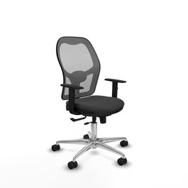 PIQUERAS Y CRESPO Silla de oficina Jorquera con mecanismo Sincro/Traslack Gris