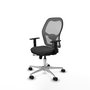 PIQUERAS Y CRESPO Silla de oficina Jorquera con mecanismo Sincro/Traslack Gris