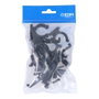 Edm Abrazadera Nylon Negra m-25 para Ferroplast (Bolsa 10 Unidades)