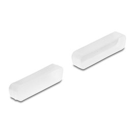 DeLOCK 67124 - Protector de Polvo para Conector D-Sub 25, 2 Piezas Transparentes de PVC, 10.8 x 41.3 x 7.6 mm