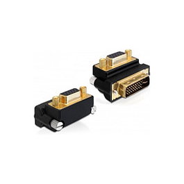 DeLOCK Adaptador VGA 15 pin a DVI 24+5 pin angulado 270°