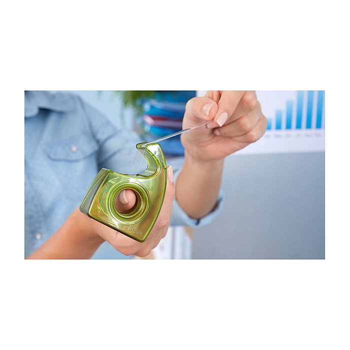 Tesa Easy Cut Handabroller ecoLogo de 19 mm y hasta 10 m