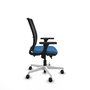 PIQUERAS Y CRESPO Silla de oficina Haches con mecanismo Sincro/Traslack Azul claro y Negro