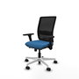 PIQUERAS Y CRESPO Silla de oficina Haches con mecanismo Sincro/Traslack Azul claro y Negro