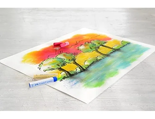 Faber-Castell Estuche de Tiza Pastel de 24 Unidades Colores Surtidos