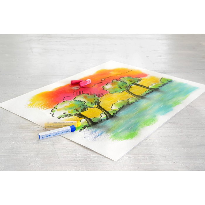 Faber-Castell Estuche de Tiza Pastel de 24 Unidades Colores Surtidos Faber-Castell Estuche de Tiza Pastel de 24 Unidades Colores Surtidos