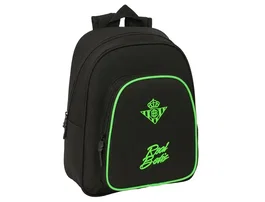 Safta Mochila Infantil Adaptable a Carro de Viaje, Colección Real Betis Balompie, 34x28x10 cm