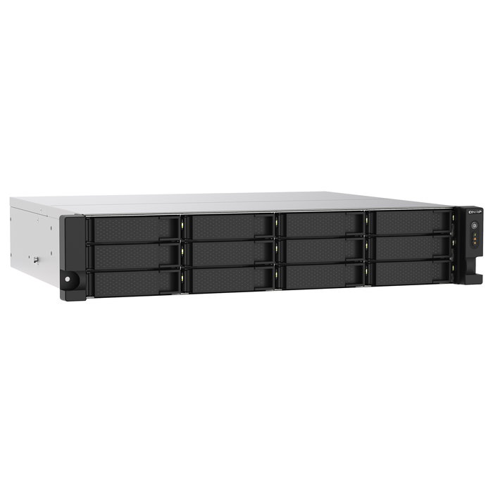 QNAP TS-1273AU-RP-8G NAS 12-Bay Rackmount AMD Ryzen V1500B 4C/8T 2.2GHz 8GB DDR4 2x2.5GbE
