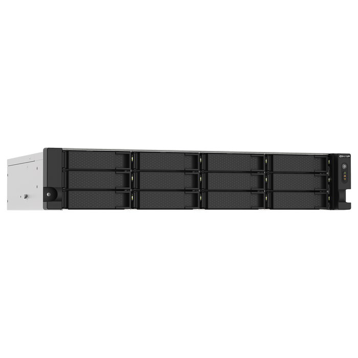 QNAP TS-1273AU-RP-8G NAS 12-Bay Rackmount AMD Ryzen V1500B 4C/8T 2.2GHz 8GB DDR4 2x2.5GbE