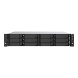 QNAP TS-1273AU-RP Servidor NAS Rack 2U 12 Bahías, AMD Ryzen V1500B, 8GB DDR4 RAM, 2x2.5GbE, Fuente Redundante, 12x SATA 6Gb/s, RAID 0/1/5/6/10, QTS 4.4.2