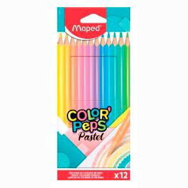 Maped Color'Peps Pastel Surtidos Estuche Lápices de Colores 12 Ud