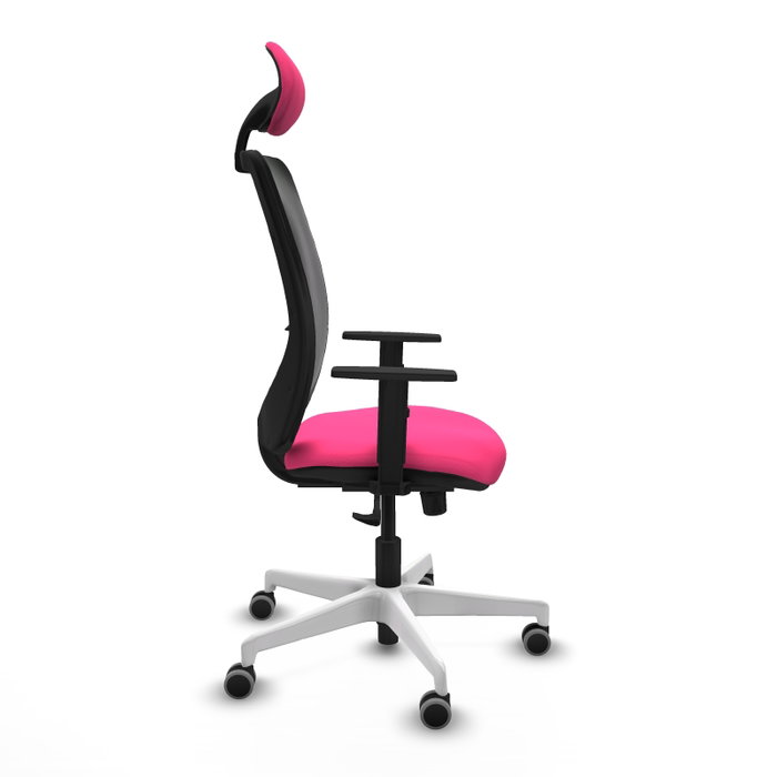 PIQUERAS Y CRESPO Silla de oficina Zulema con mecanismo Sincro, Rosa y Negro PIQUERAS Y CRESPO Silla de oficina Zulema con mecanismo Sincro, Rosa y Negro