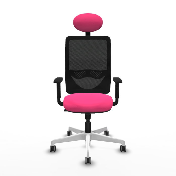 PIQUERAS Y CRESPO Silla de oficina Zulema con mecanismo Sincro, Rosa y Negro PIQUERAS Y CRESPO Silla de oficina Zulema con mecanismo Sincro, Rosa y Negro
