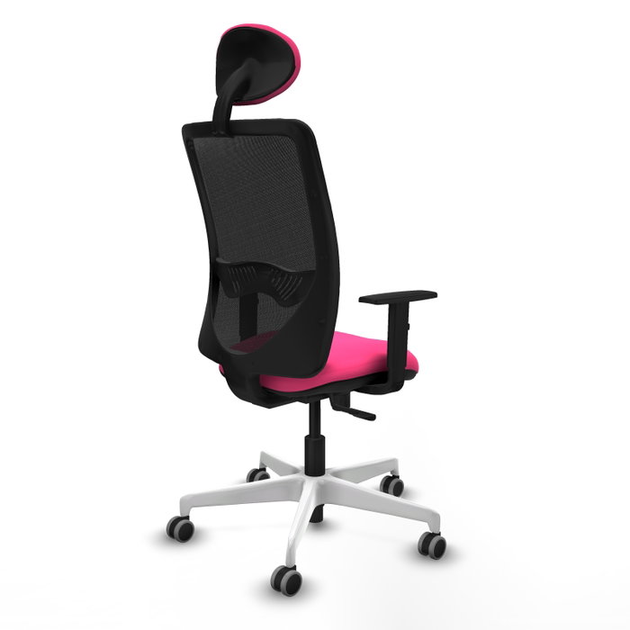 PIQUERAS Y CRESPO Silla de oficina Zulema con mecanismo Sincro, Rosa y Negro PIQUERAS Y CRESPO Silla de oficina Zulema con mecanismo Sincro, Rosa y Negro