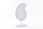 DKD Home Decor Decoración MDF Pasley Decape Blanco 13x6x27 cm