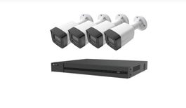 EZVIZ X5K MAS H3K(4K) POE NVR KIT Blanco, Cámaras Bullet 4K Ultra HD con Visión Nocturna a Color, NVR de 8 Canales con 2TB