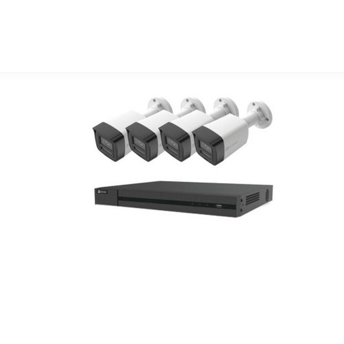 EZVIZ Kit de seguridad H3K PoE 4K con NVR de 8 canales y 2 TB de almacenamiento, Blanco