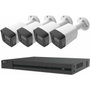 EZVIZ Kit de seguridad H3K PoE 4K con NVR de 8 canales y 2 TB de almacenamiento, Blanco
