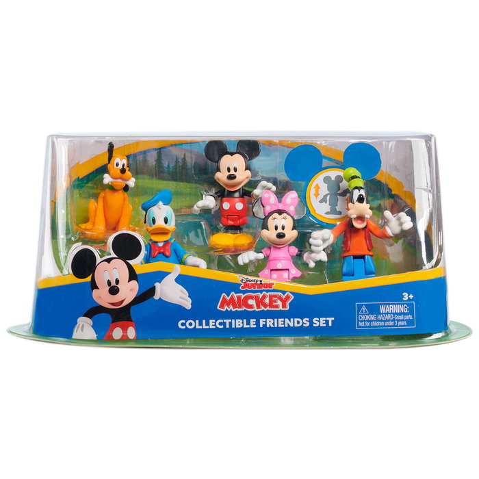 Just Play Disney Set 5 Figuras Articuladas Mickey Mouse Funhouse - 7,6 cm - Personajes Clásicos
