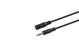 MicroConnect Cable de Extensión Minijack de 3.5mm, 15m, Negro