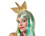 Atosa Diadema de Unicornio con Alas Doradas para Disfraz Fantástico