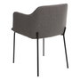 Silla Gris Tejido-Metal Moderno Salón 52,50 X 53 X 77 cm (Set de 2)