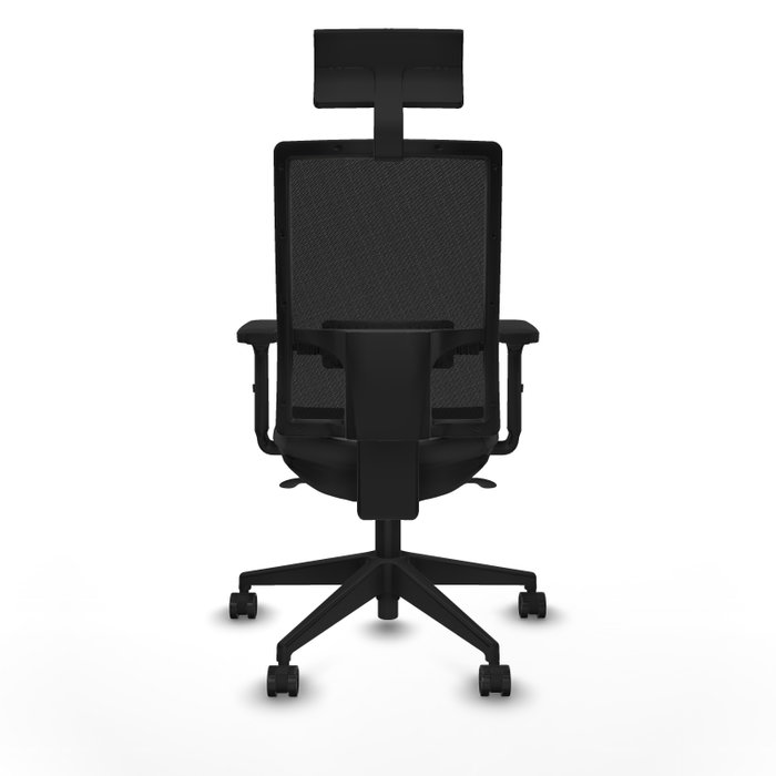 PIQUERAS Y CRESPO Silla de oficina Horna Gris oscuro con malla Negro