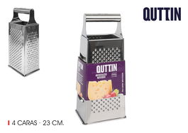 Quttin Rallador Multiusos 4 Caras Acero Inoxidable 24.2 cm (12 Unidades)