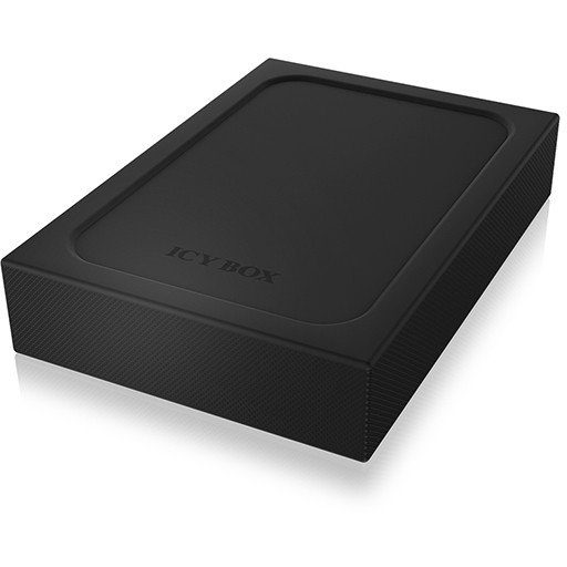 ICY BOX IB-256WP Carcasa Externa para Disco Duro/SSD 2.5", SATA III (hasta 15 mm) a USB 3.0, Aluminio Negro, Plug and Play