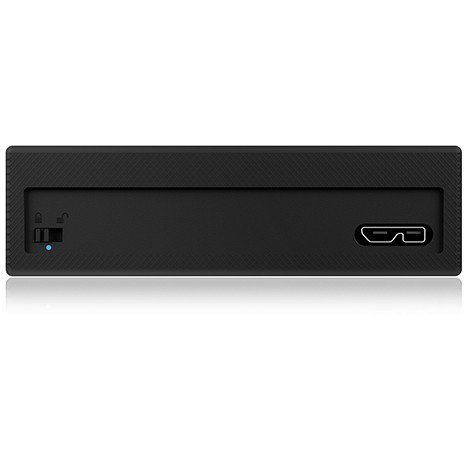 ICY BOX IB-256WP Carcasa Externa para Disco Duro/SSD 2.5", SATA III (hasta 15 mm) a USB 3.0, Aluminio Negro, Plug and Play