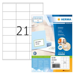 HERMA Etiqueta 4451 blanca 70,0 x 42,0 mm