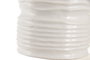 DKD Home Decor Lámpara de Sobremesa Urban (2 Unidades) - Blanco Beige, Porcelana y Lino, 45 x 72.5 x 45 cm, Tipo E27