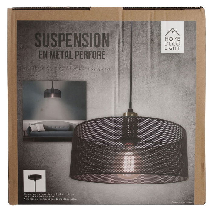 Home Deco Light Lámpara Colgante Bistrot Indus Diámetro 30 cm Altura 12 cm