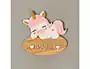 Wondee Placa Personalizable Unicornio Infantil Decoración Habitación Puerta Regalo Madera