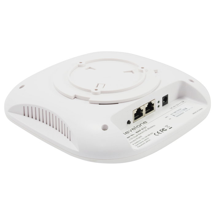 Level One WAP-8121 Punto de Acceso Wi-Fi 750Mbps PoE Montaje en Techo/Pared 2.4GHz/5GHz