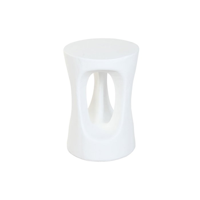 DKD Home Decor Mesita Auxiliar Magnesia Blanco
