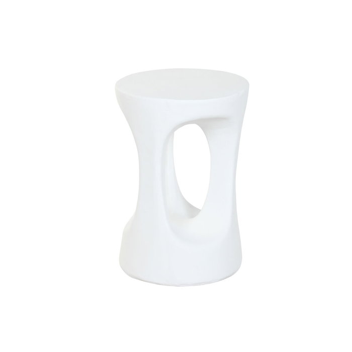 DKD Home Decor Mesita Auxiliar Magnesia Blanco