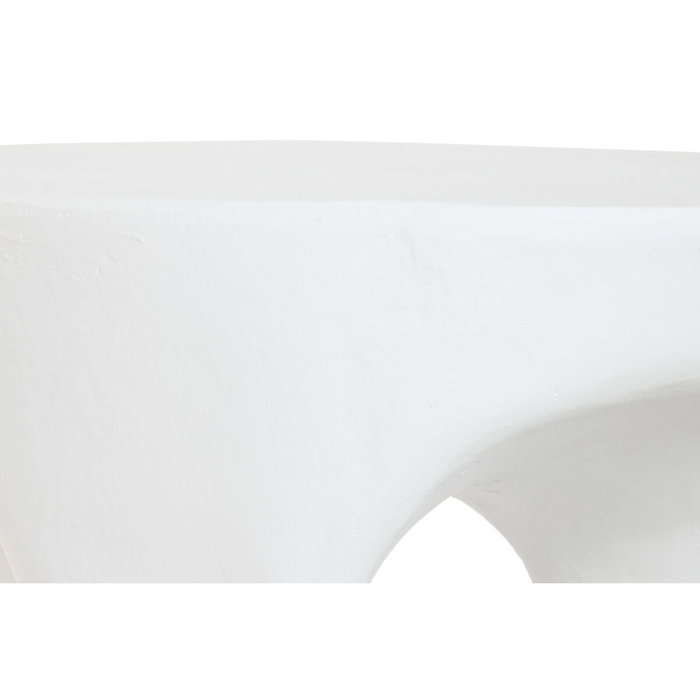 DKD Home Decor Mesita Auxiliar Magnesia Blanco