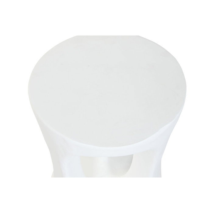 DKD Home Decor Mesita Auxiliar Magnesia Blanco