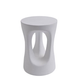 DKD Home Decor Mesita Auxiliar Magnesia Blanco