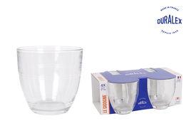 Duralex Set 4 Vasos Transparente 160 cc Gigogne (12 Cajas)